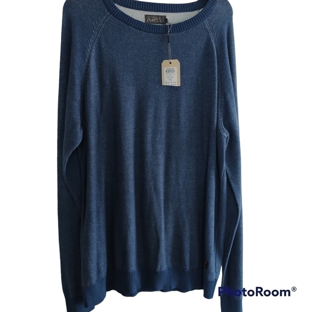 Jack & Jones Jormistake Knit Crew Neck Dark Denim Sweater XXL